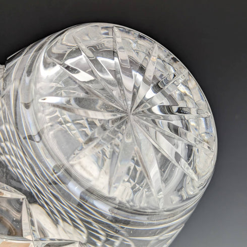 1979年 英国ヴィンテージ カットガラス 純銀装飾 デキャンタ Mappin and Webb